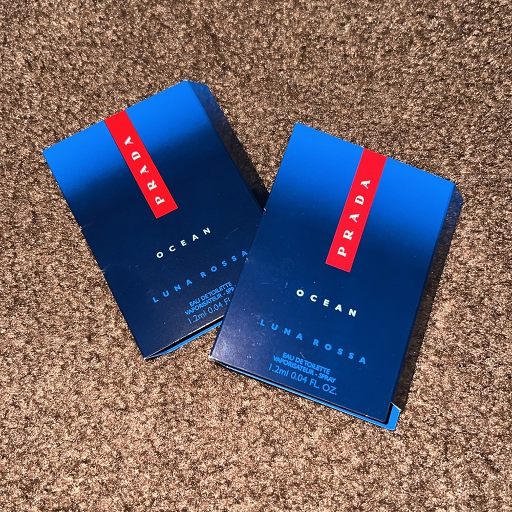 ❗️LAST 1❗️🤎5 For $25🤎 PRADA OCEAN Luna Rossa Men’s Fragrance Sample Bundle